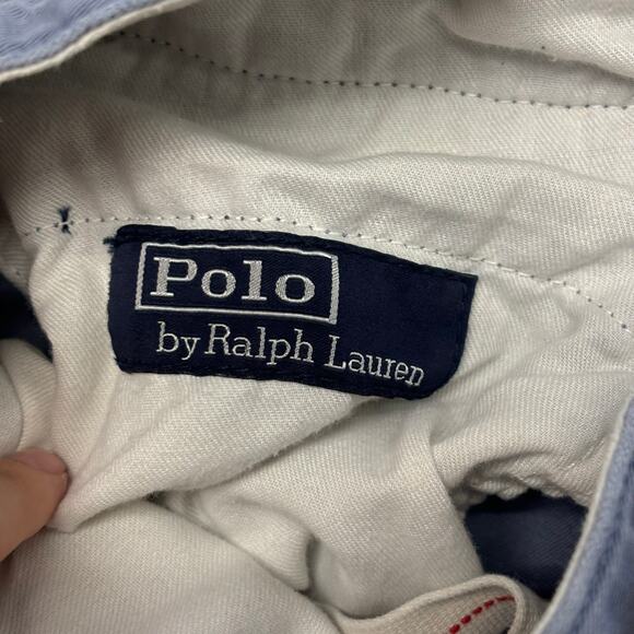 Polo Ralph Lauren Shorts Dusty Blue Mens 33x9 Relaxed Flap Pocket Golf Vintage - Picture 3 of 13